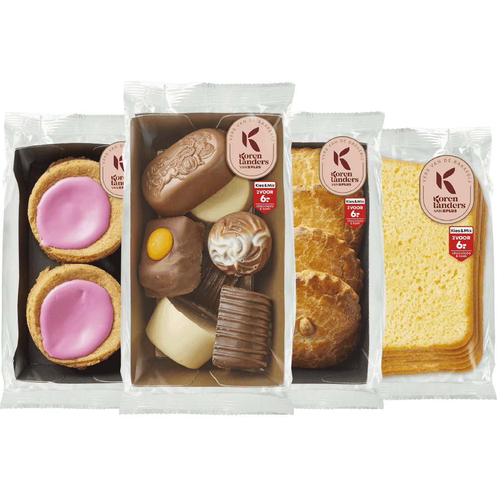 PLUS Korenlanders Kies & Mix Koek, cake en chocolade