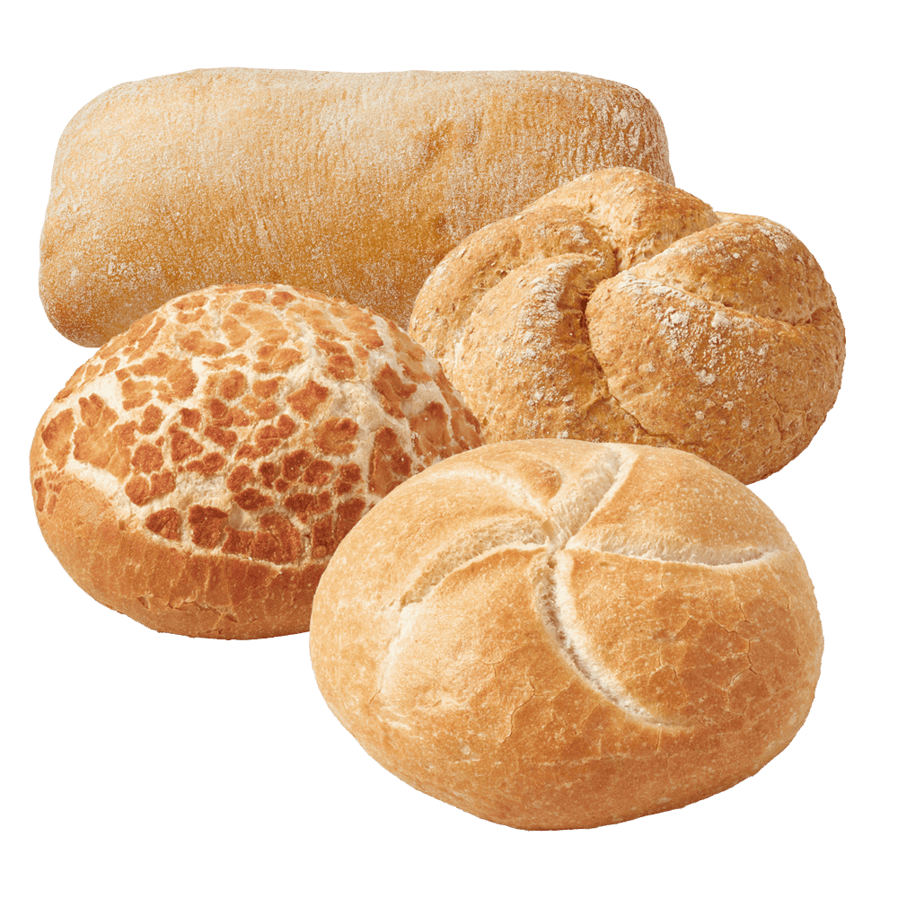 PLUS Kies & Mix Mini ciabatta wit, kaiserbroodje volkoren en wit en tijgerbol wit