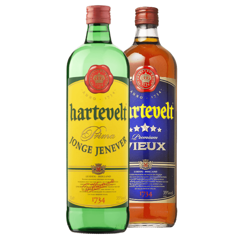 Hartevelt Jonge jenever, vieux en berenburg