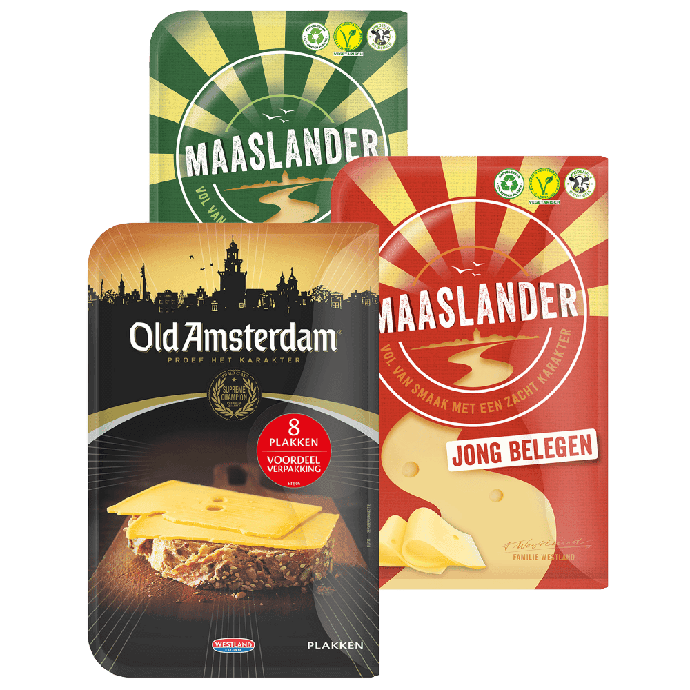 Alle Old Amsterdam en Maaslander Kaas