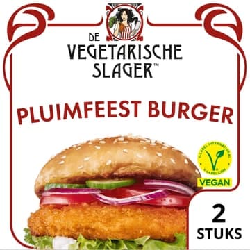De Vegetarische Slager Pluimfeestburger Veganistisch 180 g