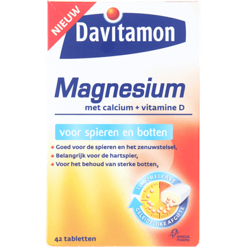 Davitamon Magnesium tabletten voor spieren en botten, 42 stuks