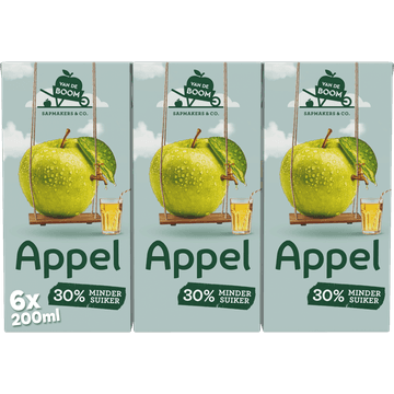 Van de Boom Appel 6-pack 0,2 L