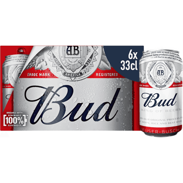 Bud blik 6 x 33cl