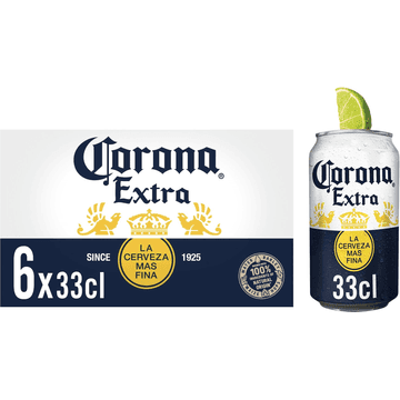 Corona Extra Bier Blikken 6 x 33 cl