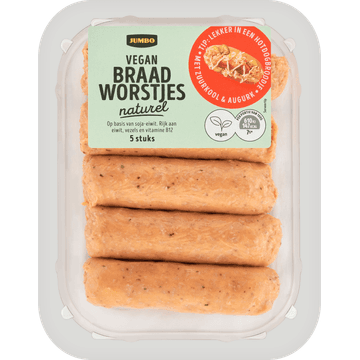 Jumbo Plantaardige Braadworstjes Naturel 5 Stuks