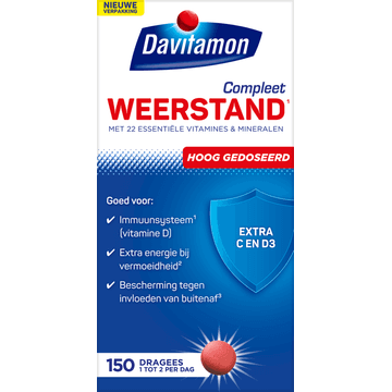 Davitamon Voedingssupplement Compleet Weerstand Forte dragees 150 Tabletten
