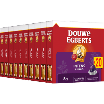 Douwe Egberts Lungo 8 Intens 10 x 20 stuks