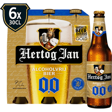 Hertog Jan Alcoholvrij Bier Fles 6 x 30 cl