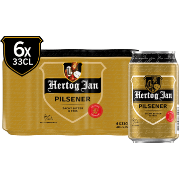 Hertog Jan Pilsener Bier Blik 6 x 33 cl