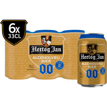 Hertog Jan Alcoholvrij Bier Blik 6 x 33 cl
