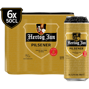 Hertog Jan Pilsener Bier Blik 6 x 50 cl