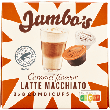 Jumbo's Latte Macchiato Caramel Dolce Gusto Compatible Koffiecups 16 Stuks