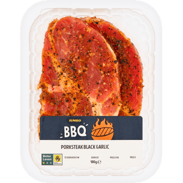 Jumbo BBQ Porksteak Black Garlic 180 g