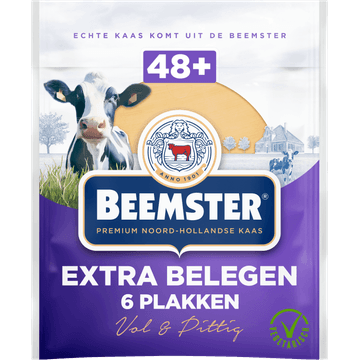 Beemster Extra Belegen Kaas 6 Plakken 0,150 kg