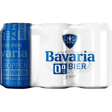 Bavaria 0.0% Alc. Vol. Bier Blikken 6 x 330 ml