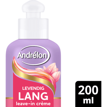 Andrélon Versterkende Leave-in Haarcrème Levendig Lang 200 ml