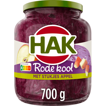 Hak Rode Kool met Stukjes Appel 700 g
