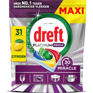 Dreft Platinum Miracle All-In-One, 31X