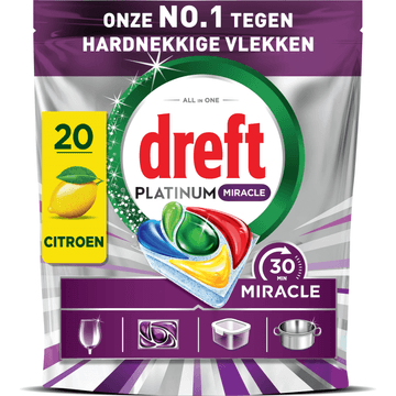 Dreft Platinum Miracle All In One, 20X