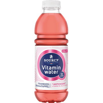 Sourcy Vitaminwater Framboos-Granaatappel 1000ML