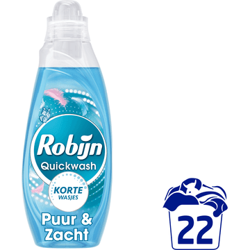 Robijn Quickwash Puur En Zacht 22 Wasbeurten