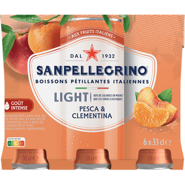 Sanpellegrino Pesca & Clementina Light 6x33cl