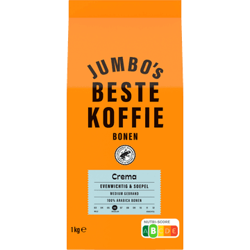 Jumbo's Beste Koffiebonen Crema 1 kg
