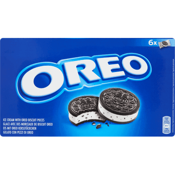 Oreo Mini Ice Cream with Oreo Cookie Pieces 6 Stuks 330 ml