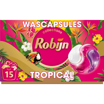 Robijn Collections 3-in-1 Wascapsules Color Tropical 15 wasbeurten