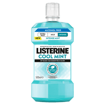 Listerine Mondspoeling Cool Mint op Basis van Essentiële Oliën 500 ml
