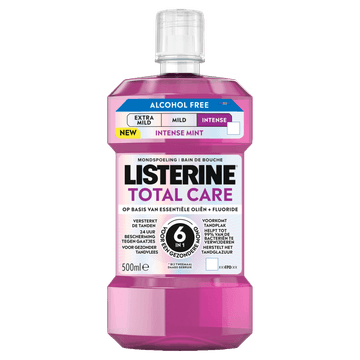 Listerine Mondspoeling Total Care op Basis van Essentiële Oliën + Fluoride 500 ml
