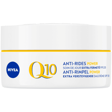 NIVEA Q10 POWER Anti-Rimpel Dagcrème - Alle huidtypen - SPF 30 - Met huididentiek Q10 en creatine - Verstevigt en beschermt - 50 ml