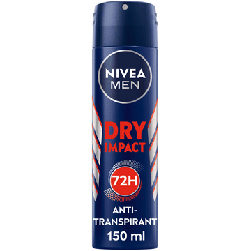 NIVEA MEN Dry Impact Anti-Transpirant Spray - 150ml