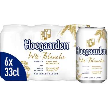 Hoegaarden Witbier Coriander & Orange Peel Blikken 6 x 33 cl