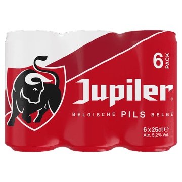 Jupiler Belgische Pils Bier Blikken 6 x 250ML