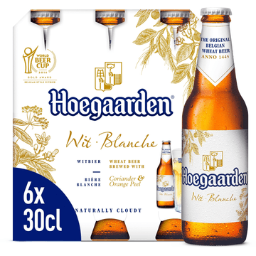 Hoegaarden Wit Witbier Flessen 6 x 30 cl