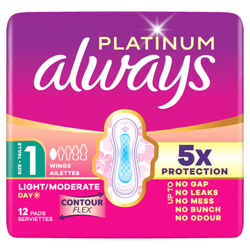 Always Platinum Dag Maandverband 12 Stuks
