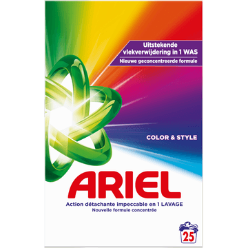 Ariel Waspoeder Color & Style 1.25kg, 25 Wasbeurten