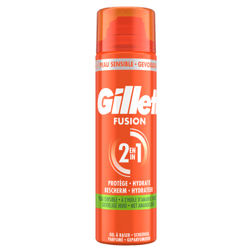Gillette Fusion Scheergel Sensitive, 200ml
