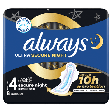 Always Ultra Maandverbanden Secure Night (maat 4)