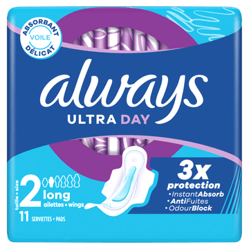 Always Ultra Dag Maandverbanden Long (Maat 2)