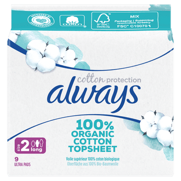 Always Always Cotton Protection Long Maandverband