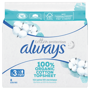 Always Cotton Protection Night Maandverband