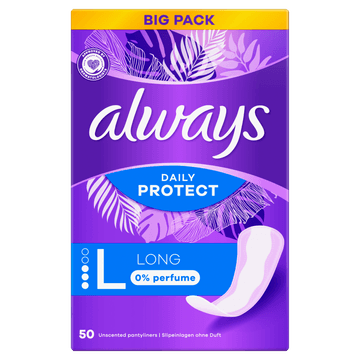 Always Daily Protect Long 0% parfum Inlegkruisjes