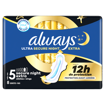 Always Ultra Maandverbanden Secure Night Extra (maat 5)