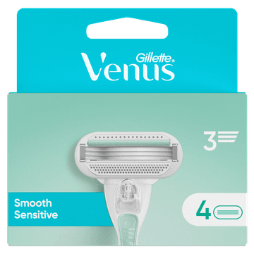 Gillette Venus Smooth Sensitive Voor Vrouwen, 4 Navulmesjes