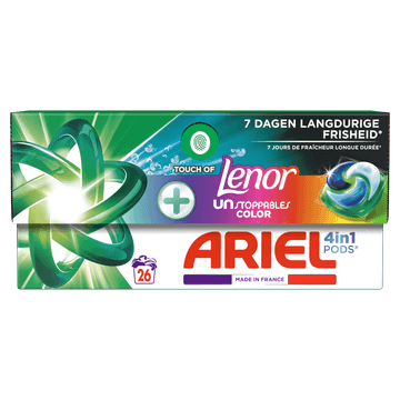 Ariel 4in1 PODS Unstoppables Color, Wasmiddelcapsules 26