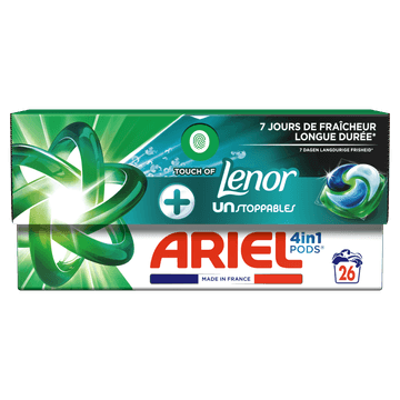 Ariel 4in1 PODS Unstoppables Wasmiddel Capsules 26 Wasbeurten