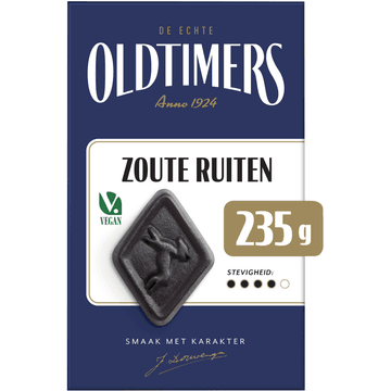 Oldtimers Zoute Ruiten Mildzout 235 g